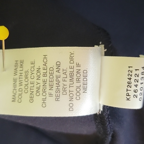 J. Jill Wearever Navy Blue Pull-on Pleated Trousers Size Medium - Picture 2 of 7